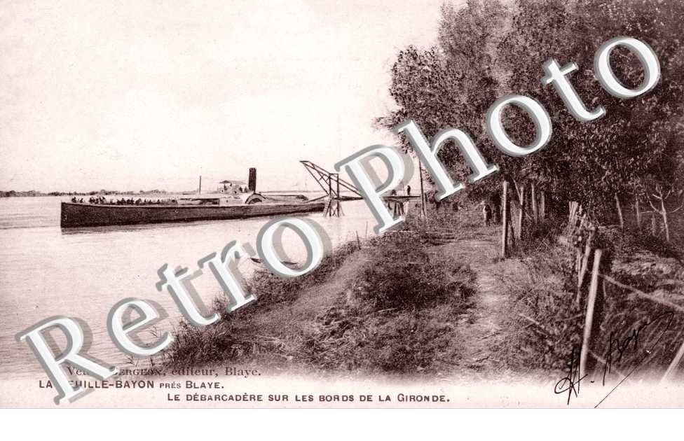 Debarcadere sur les bords de la Gironde