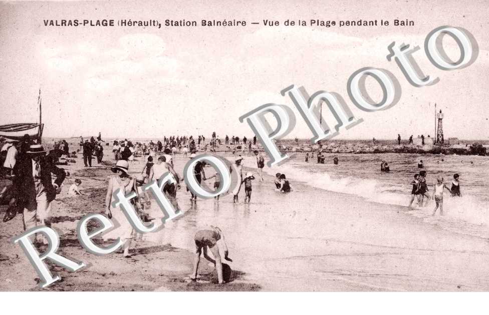 Vue de la Plage pendant le Bain