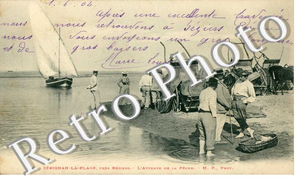 Serignan la plage, l'Attente de la Peche