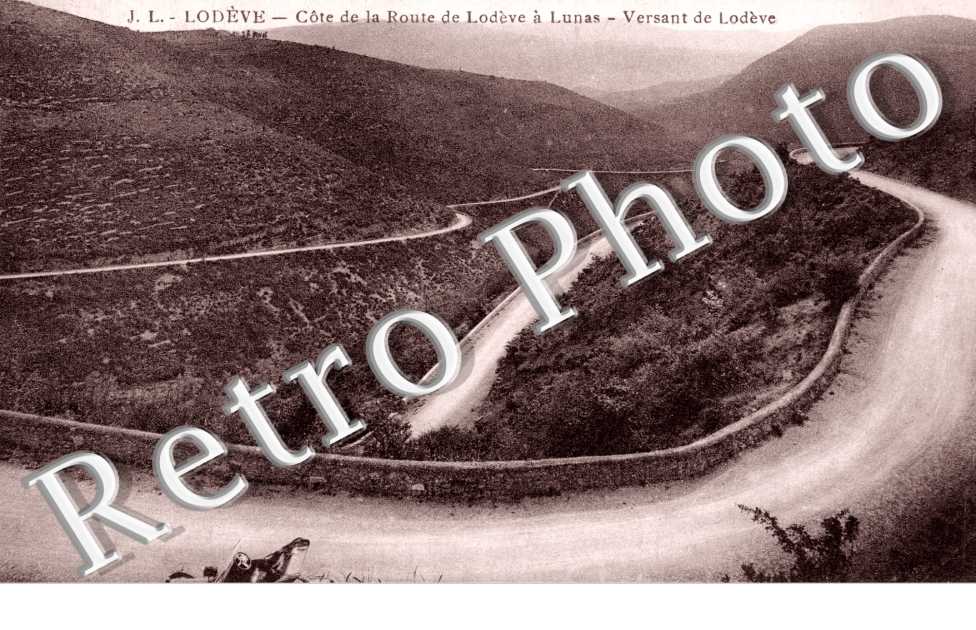 Cote de la route de Lodeve a Lunas