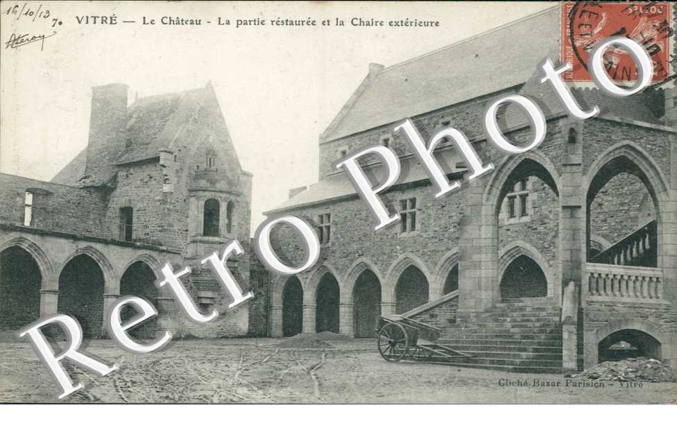 le Chateau - La Partie Rstaureed et la Chaire Exterieure