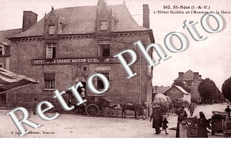 L'Hotel Guiblin et l'Avenue de la Gare