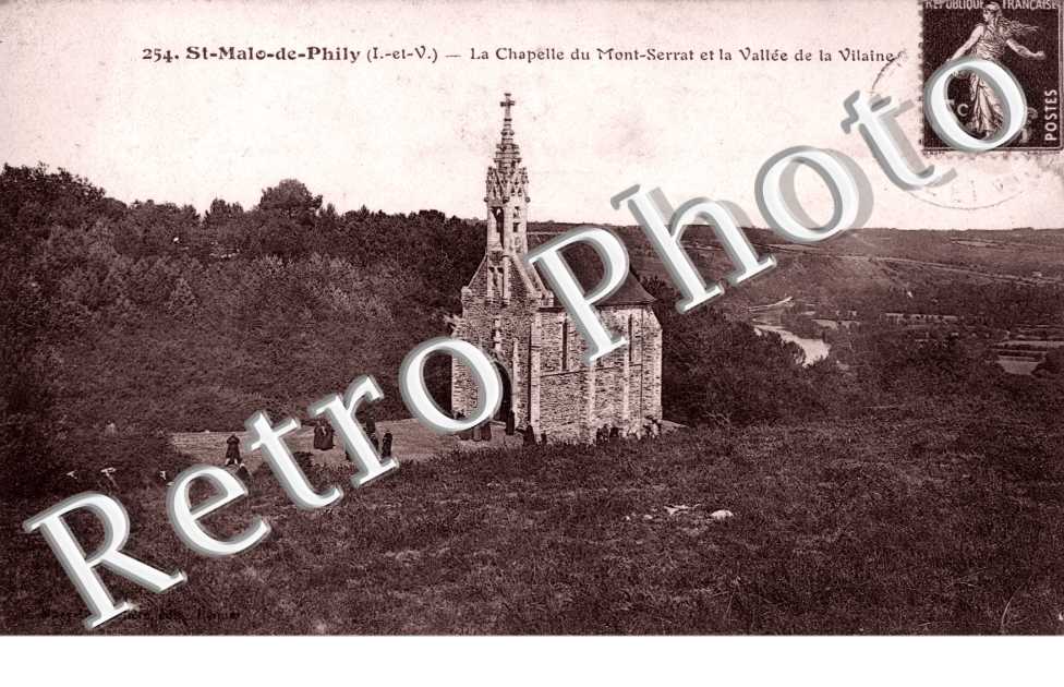 La chapelle du Mont-Serrat et la vallee de la Vilaine