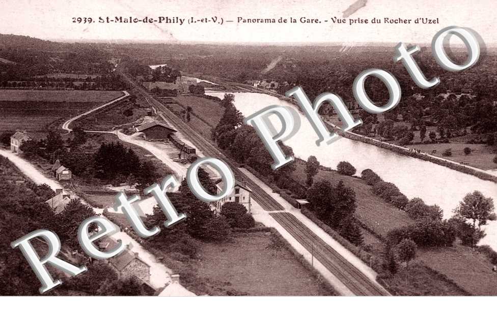 Panorama de la Gare, Vue prise du Rocher d'Uzel