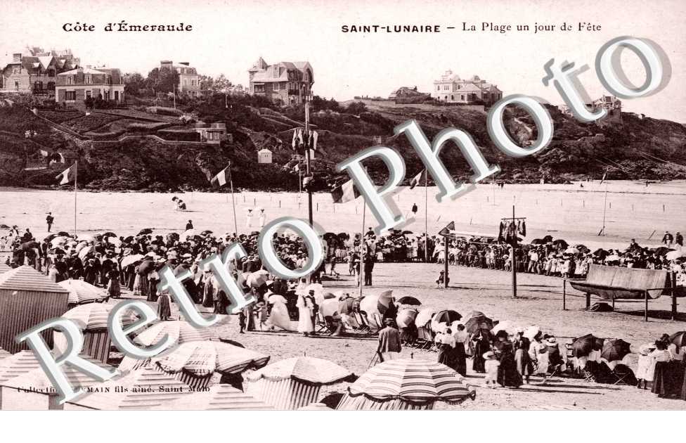 la plage un jour de fete