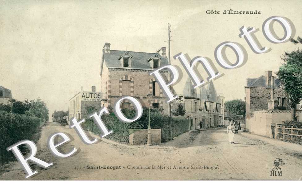 chemin de la mer et avenue saint enogat (couleur)