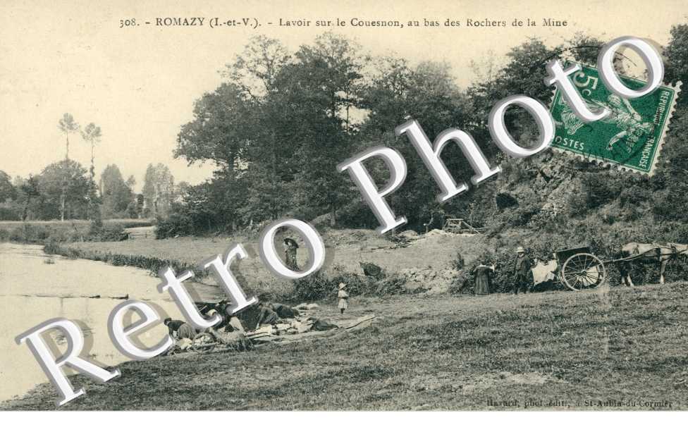 Lavoir sur le Couesnon, les Rochers de la Mine
