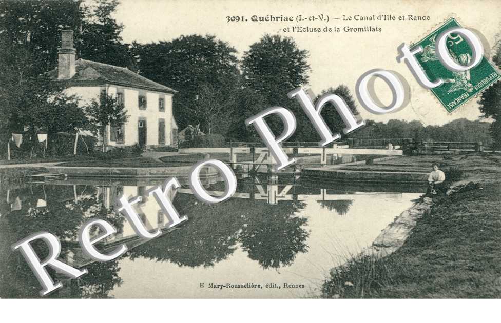 le Canal d'Ille et Rance et l'Ecluse de la Gromillais