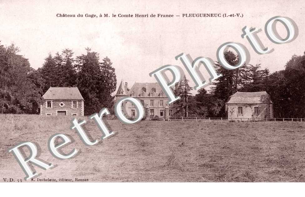 Chateau du Gage a M. le Comte Henri de France