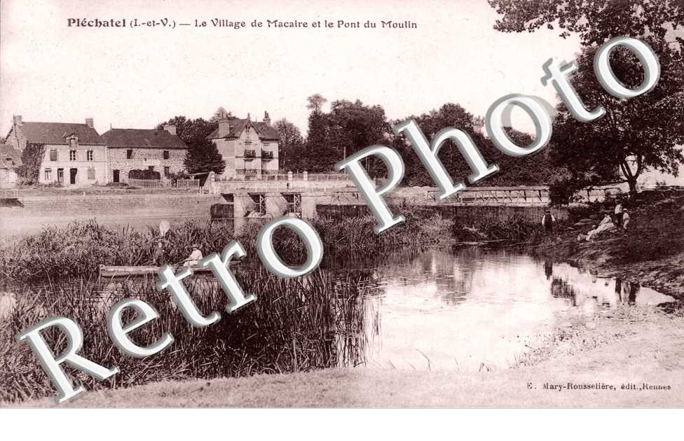 Le village de Macaire et le pont du moulin