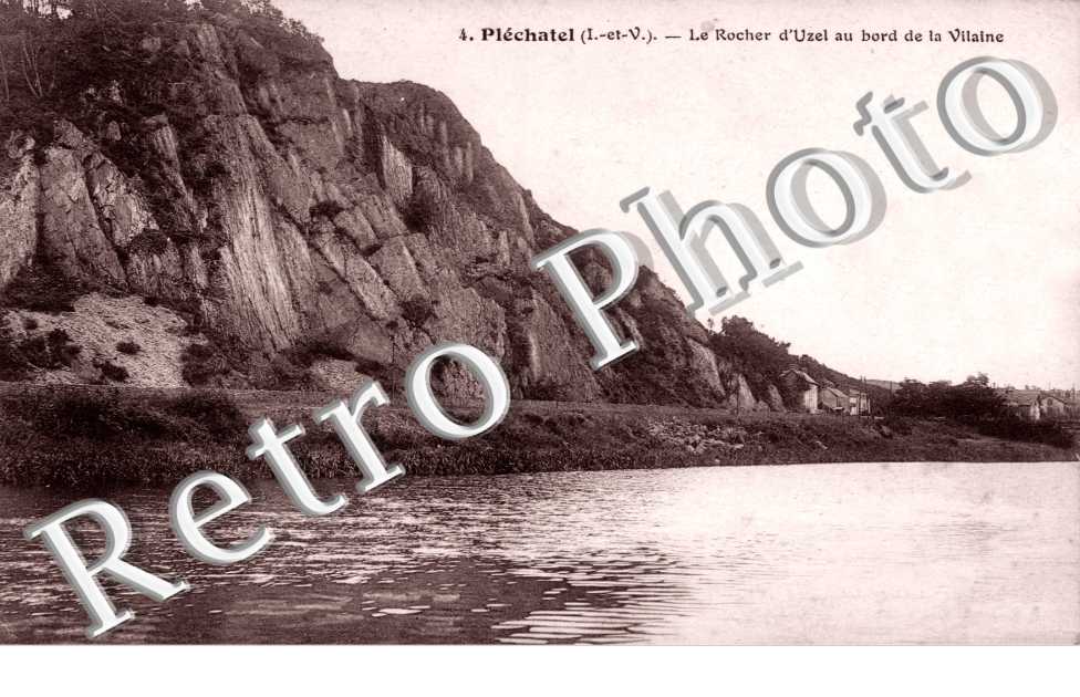 Le Rocher d'Uzel au bord de la Vilaine