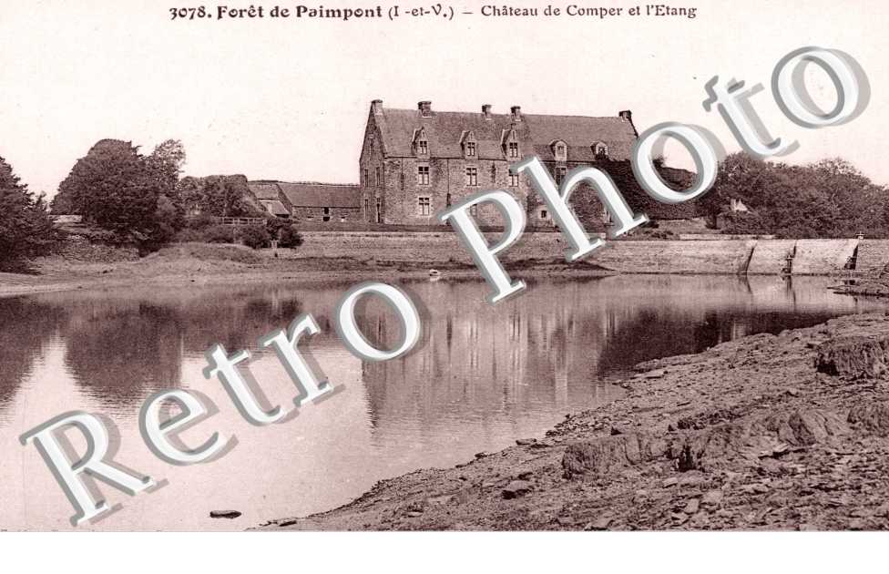 Chateau de Comper et l'Etang