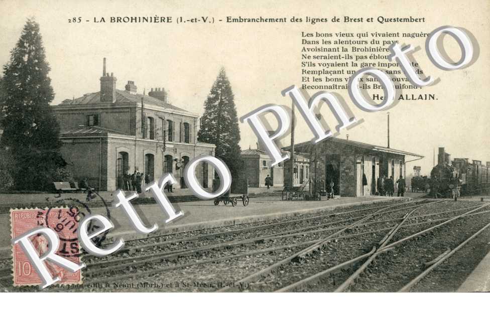La Gare de la Bohiniere, Embranchement des lignes de Brest et Questembert