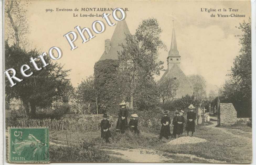Le Lou du Lac, l'Eglise et la Tour du Vieux Chateau