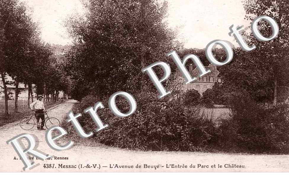 L'Avenue de Beuve, l'entree du Parc et le Chateau