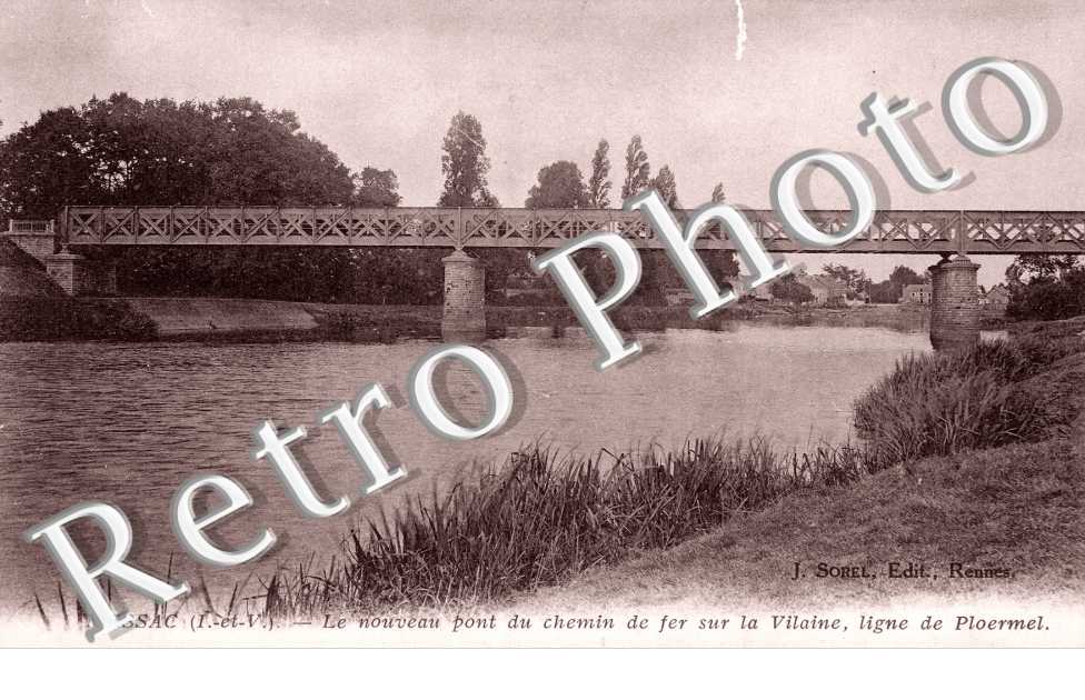Le nouveau pont du chemin de fer sur la Vilaine