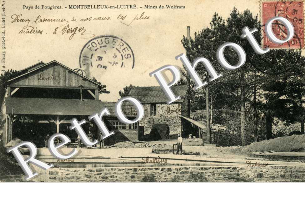Montbelleux en Luitre, Mines de Wolfram