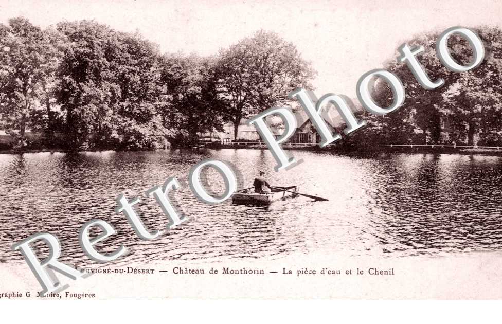 chateau de monthorin, la piece d'eau et le chenil