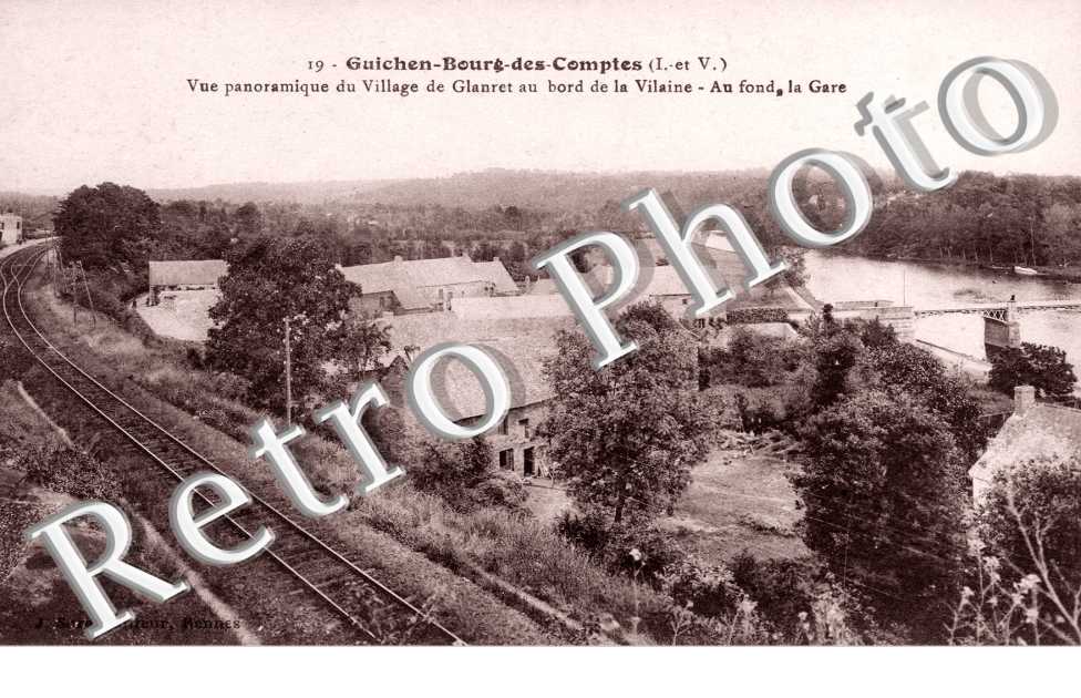 Village de Glanret, Bords de la Vilaine et La Gare