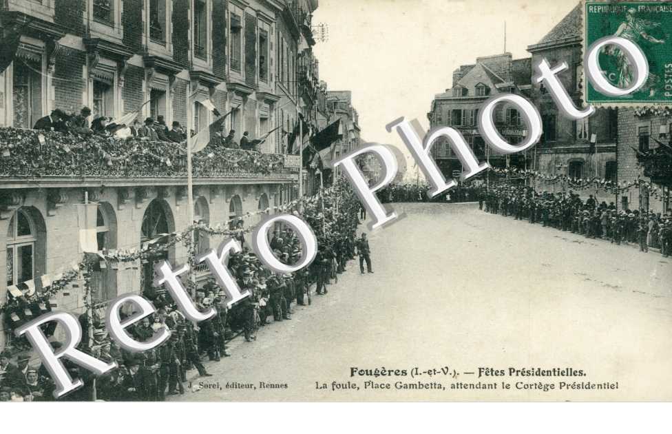 Fetes Presidentielles, La foule Place Gambetta