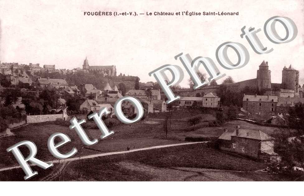 Le Chateau et l'Eglise Saint Leonard