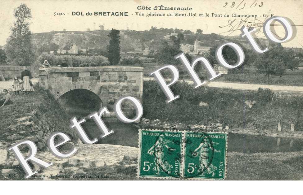 Vue Generale du Mont Dol et le Pont de Chanteloup