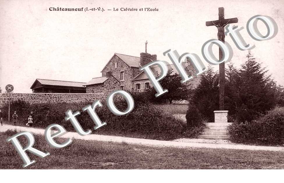 Le calvaire et l'ecole