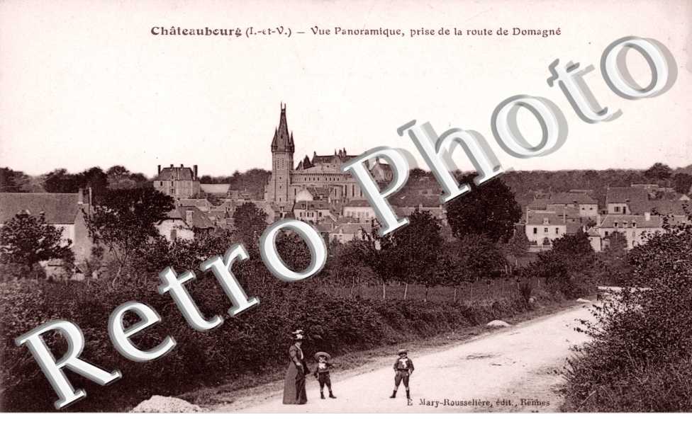 vue panoramique prise de la route de domagne