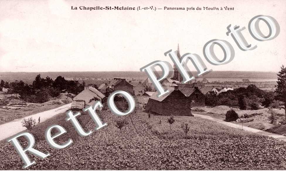 La Chapelle Saint-Melaine -  Panorama pris du Moulin a Vent