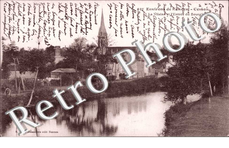 La Vilaine et l'entree du Bourg