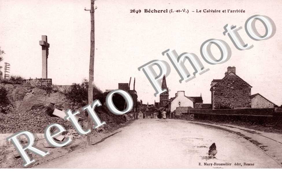le calvaire et l'arrivee