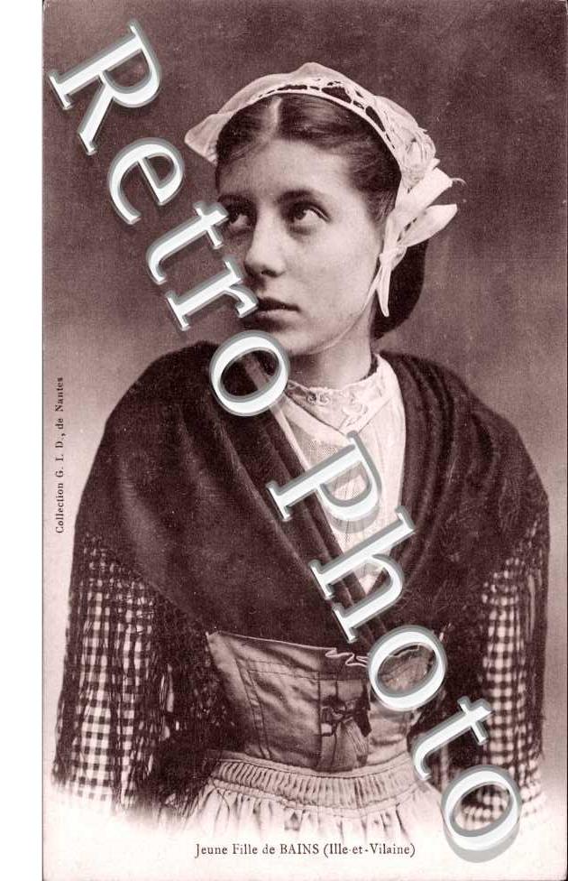 jeune fille de Bains
