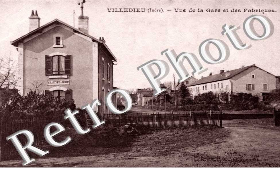Vue de la gare et des fabriques