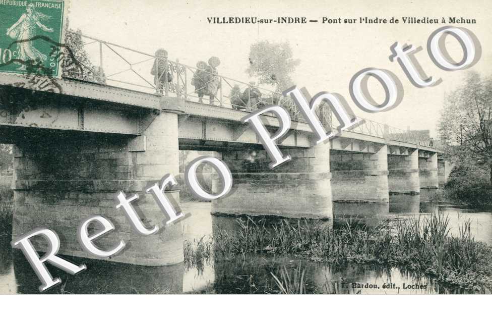 Pont sur l'Indre de Villedieu a Mehun