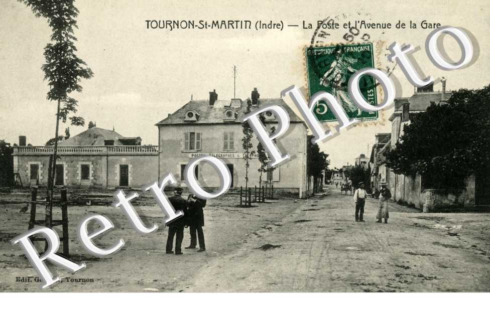La poste et l'avenue de la gare