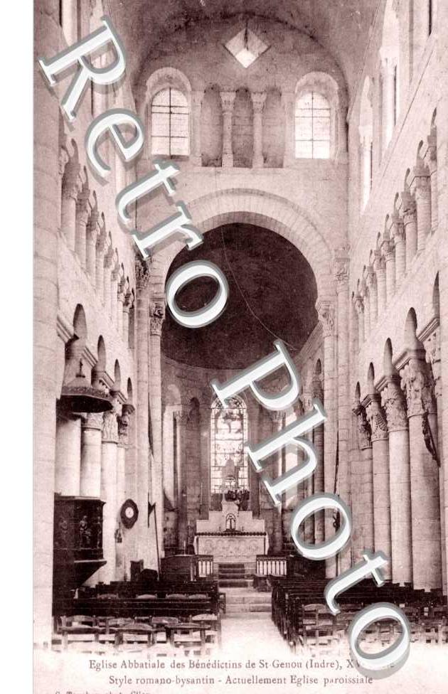 interieure de L'eglise abbatiale des Benedictins