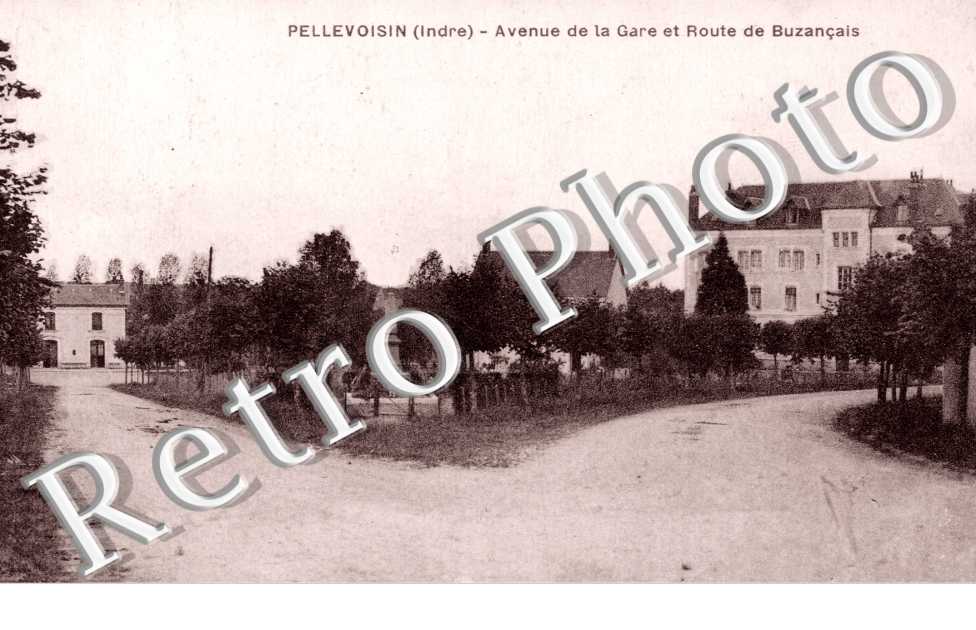 avenue de la gare et route de Buzancais