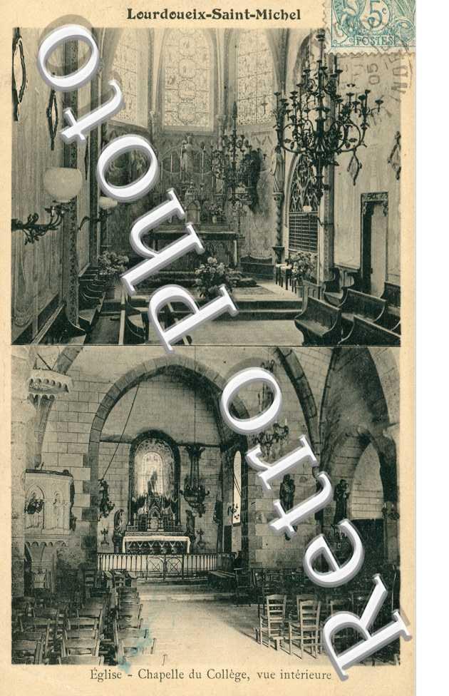 Lourdoueix Saint Michel eglise chapelle du college