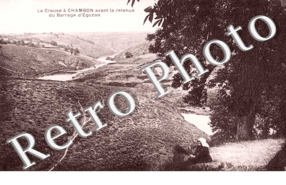 La creuse avant la retenue du barrage