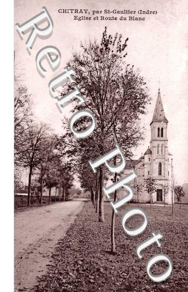 Eglise et Route du Blanc
