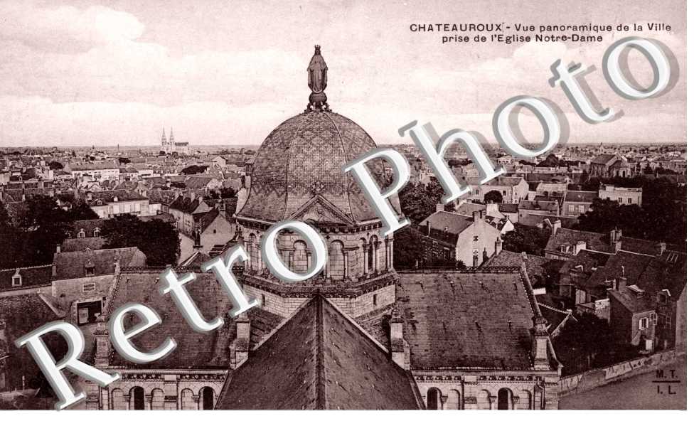 Vue panoramique prise de l'Eglise Notre Dame