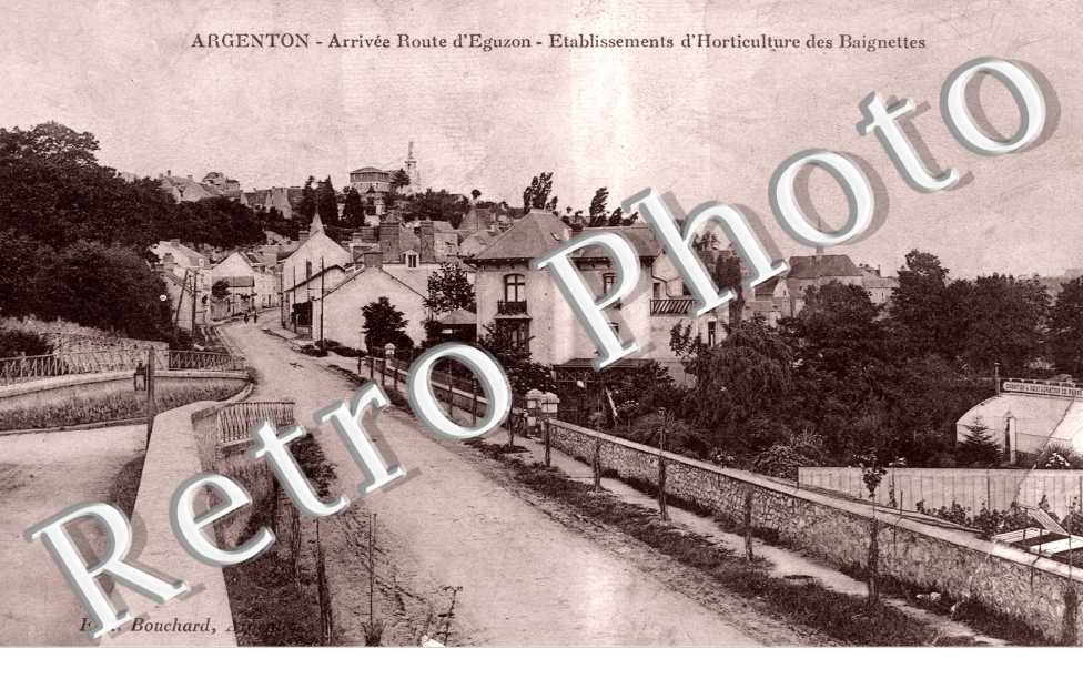 Arrivee Route d'Eguzon, Etablissements d'Horticulture des Baignettes