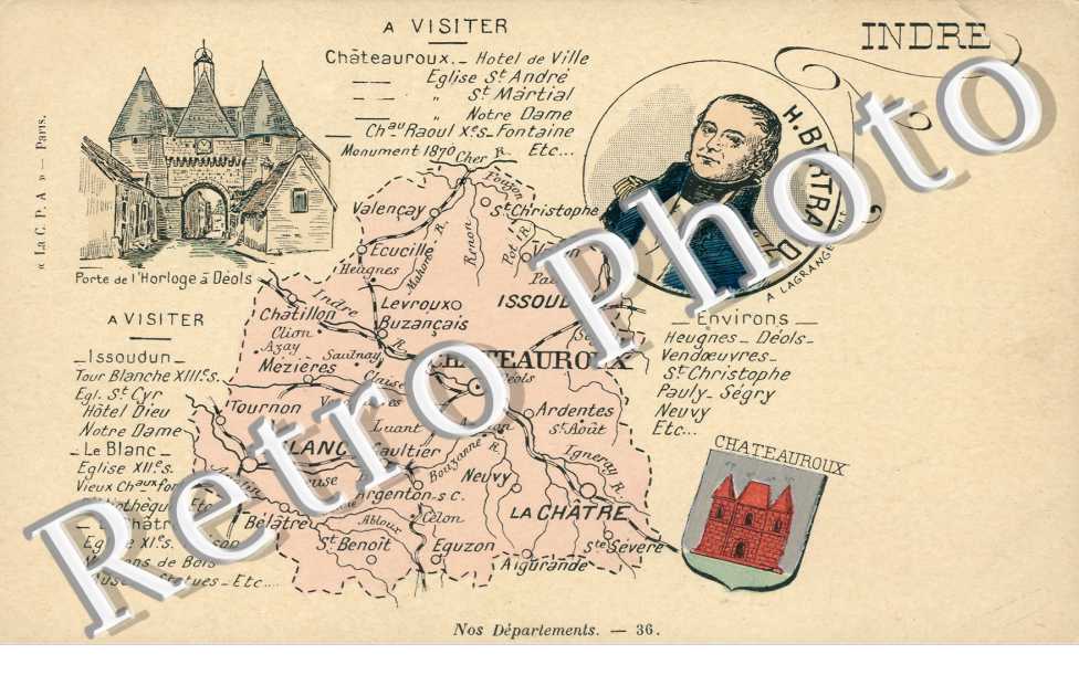 Carte de l'Indre