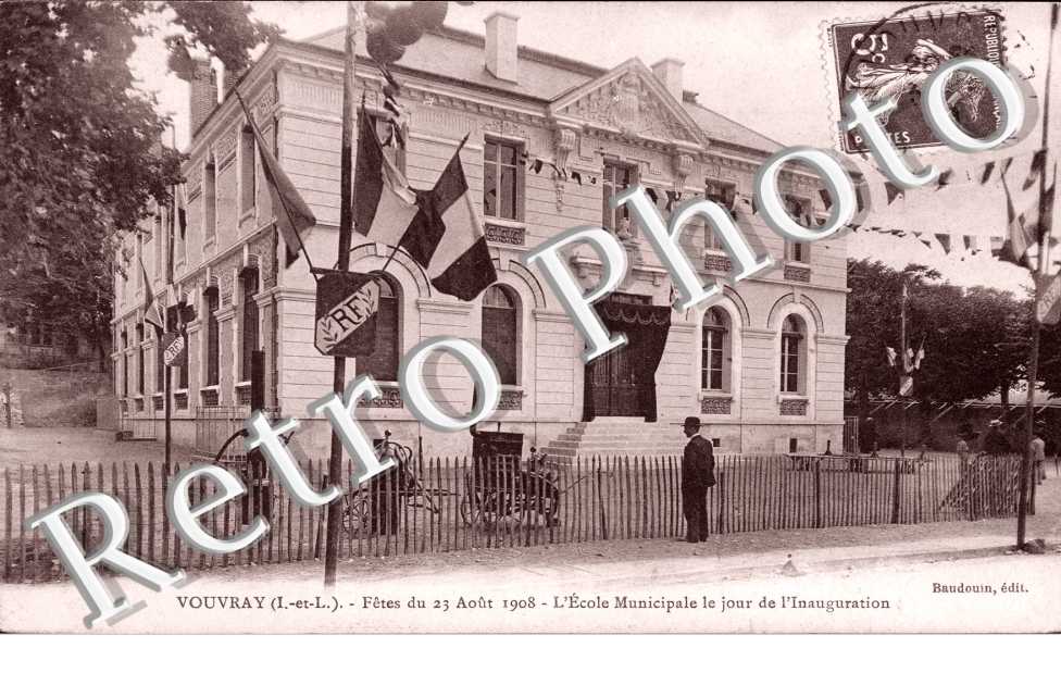 Ecole Municipale - Fetes du 23 aout 1908