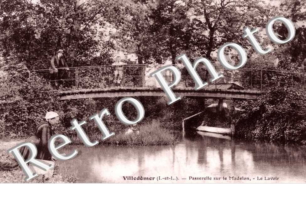 Passerelle sur la Madelon - Le lavoir