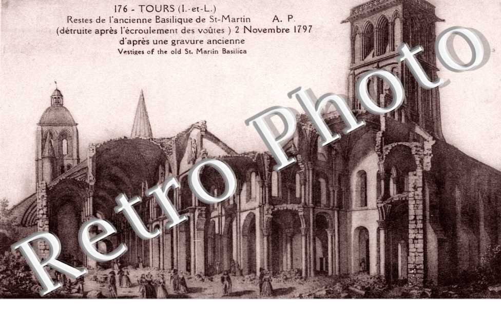 Restes de l'ancienne basilique Saint martin