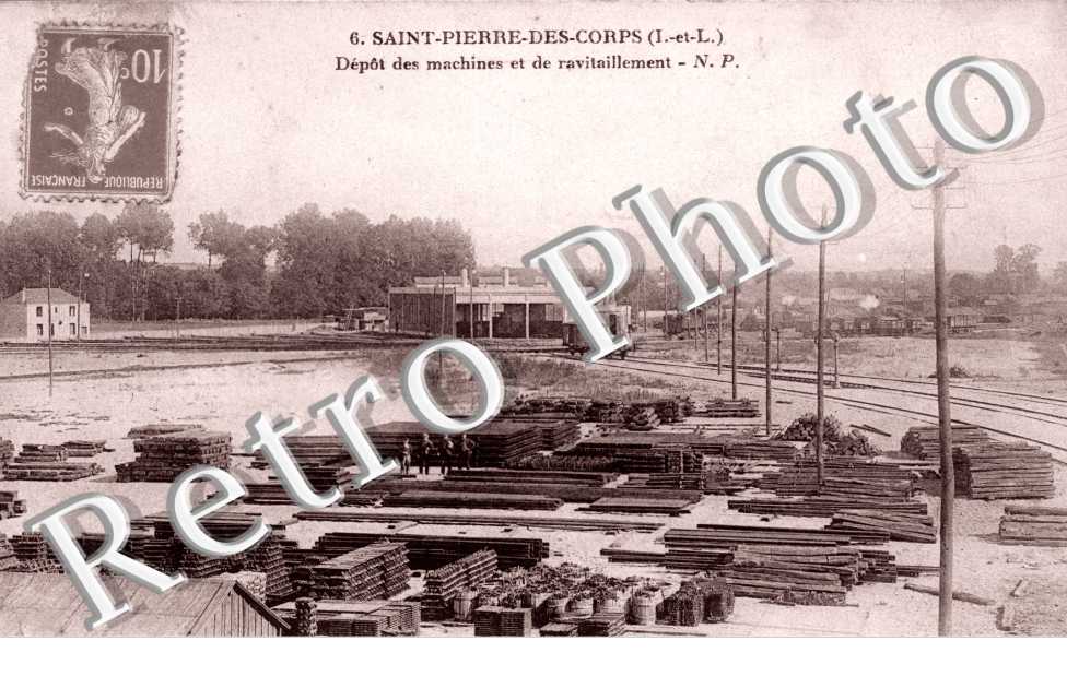 Depot des machines et de ravitaillement