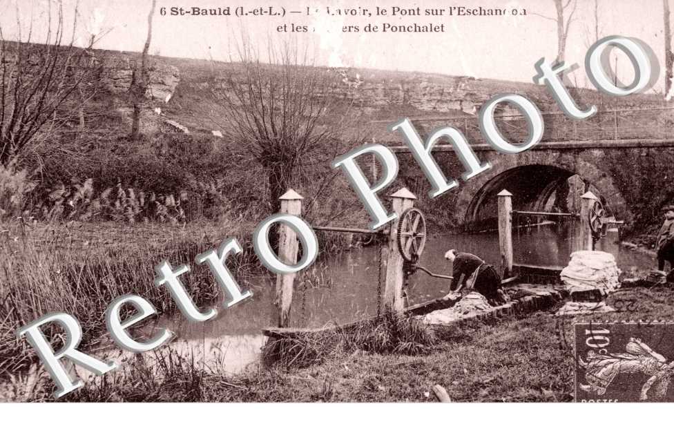 Le Lavoir, le Pont sur l'Eschandon