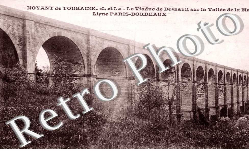 le Viaduc de Nesnault sur la Vallee de la Manse, Ligne Paris-Bordeaux