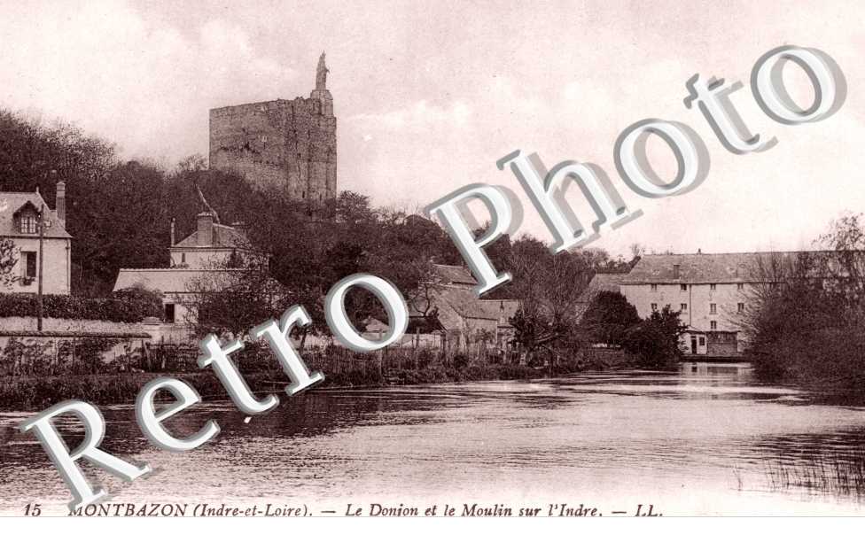 Donjon et le moulin sur l'Indre